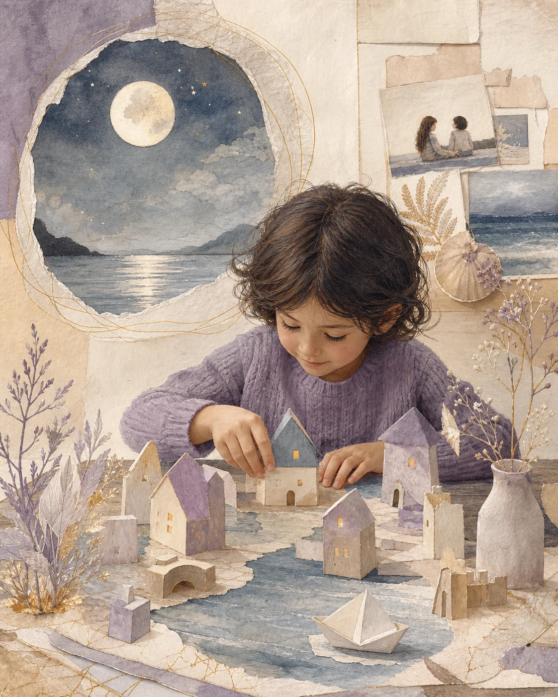 Rising Cancer child editorial illustration