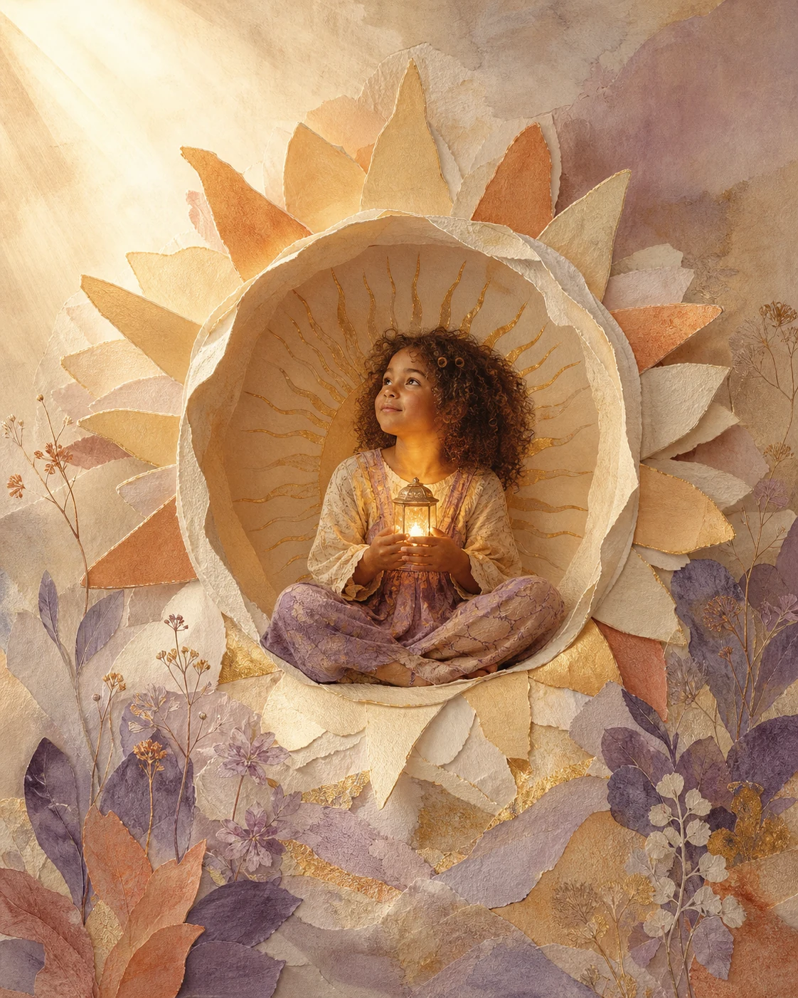 Moon Leo child editorial illustration