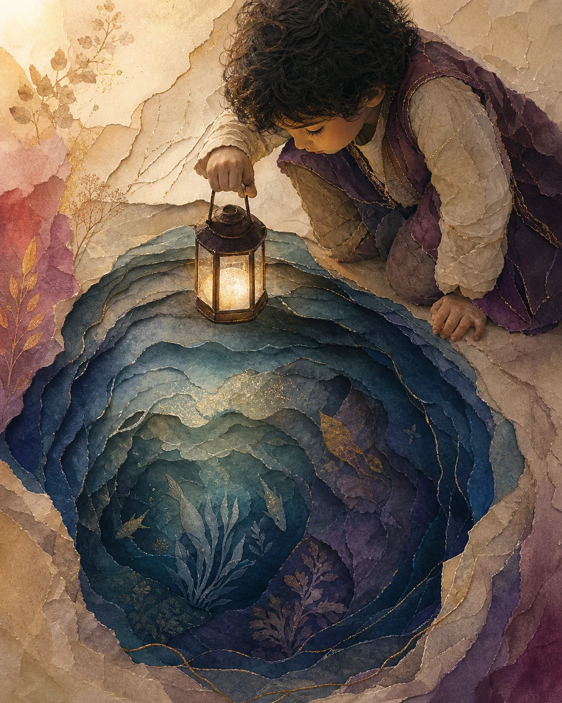 Scorpio child editorial illustration