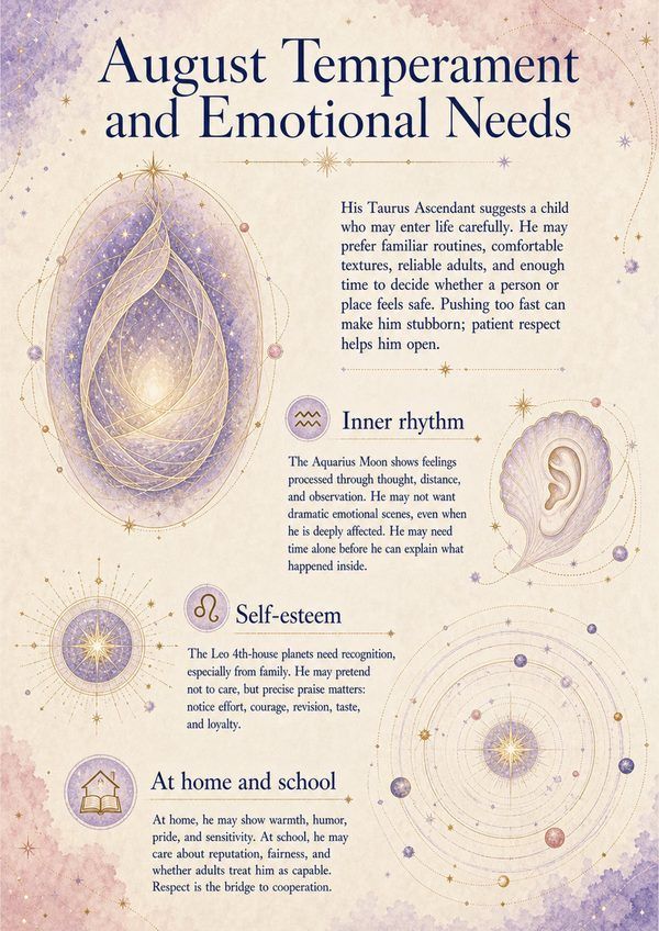 Sample report page about temperament